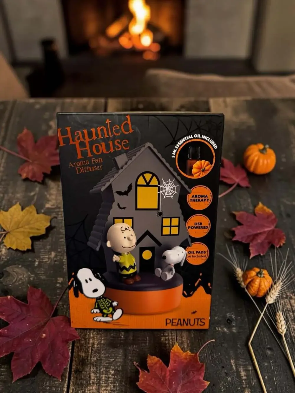 Peanuts Haunted House Aroma Fan Diffuser Charlie Brown Snoopy Halloween